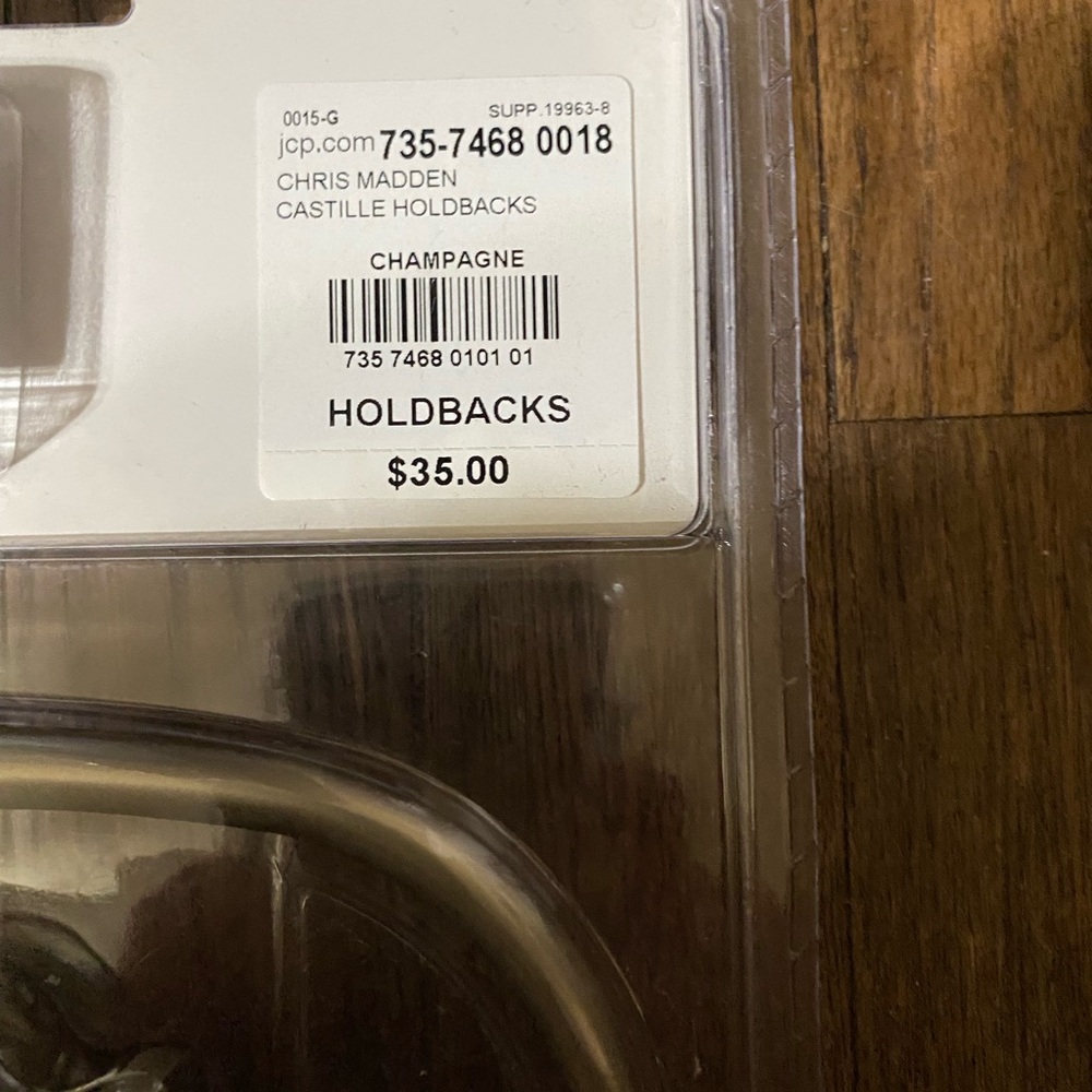 Chris Madden Decorative Holdbacks Set - Picture 3 of 3